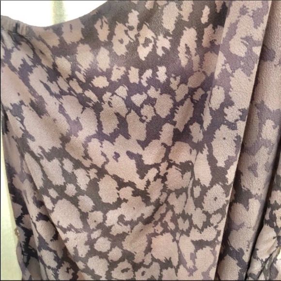 Rebecca Taylor One Shoulder Animal Print Top - Picture 5 of 6